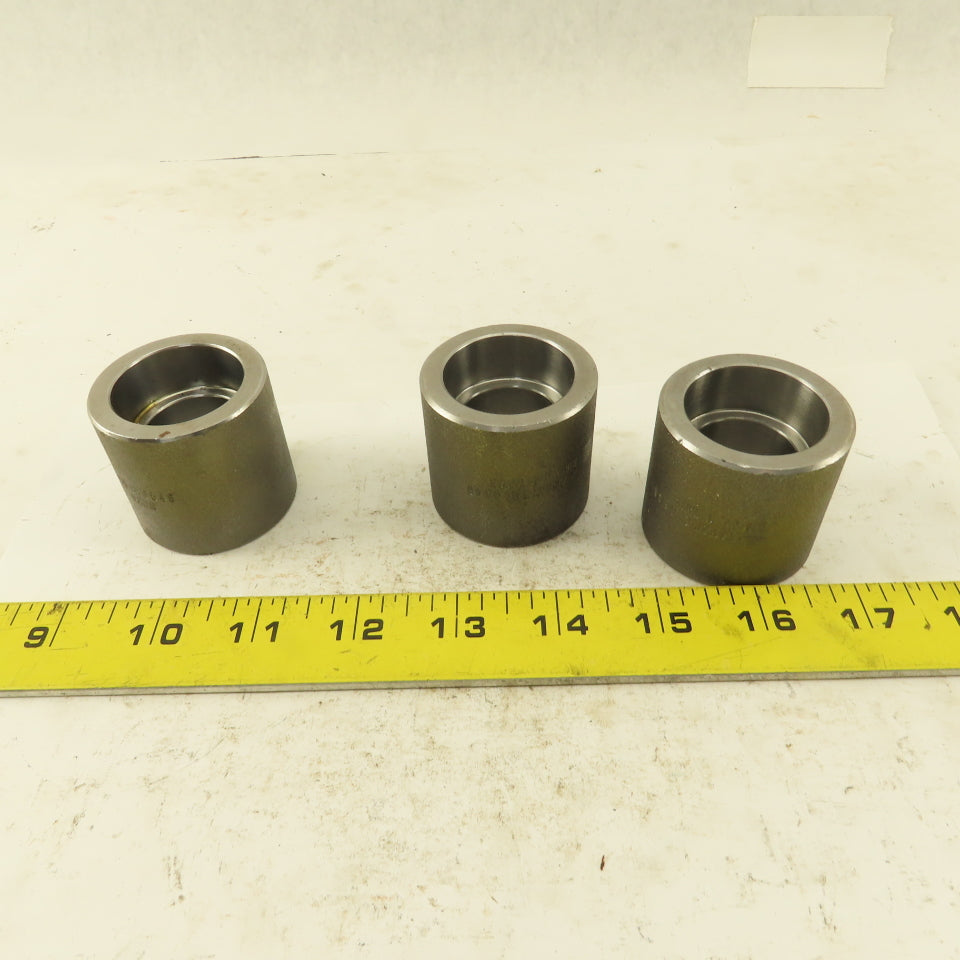 SA/A105 B16 1" Socket Weld Forged Carbon Steel Connector Lot of 3
