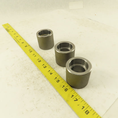 SA/A105 B16 1" Socket Weld Forged Carbon Steel Connector Lot of 3