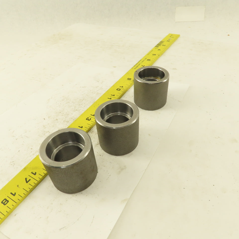 SA/A105 B16 1" Socket Weld Forged Carbon Steel Connector Lot of 3