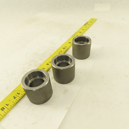 SA/A105 B16 1" Socket Weld Forged Carbon Steel Connector Lot of 3