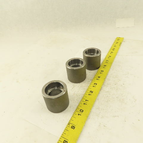SA/A105 B16 1" Socket Weld Forged Carbon Steel Connector Lot of 3