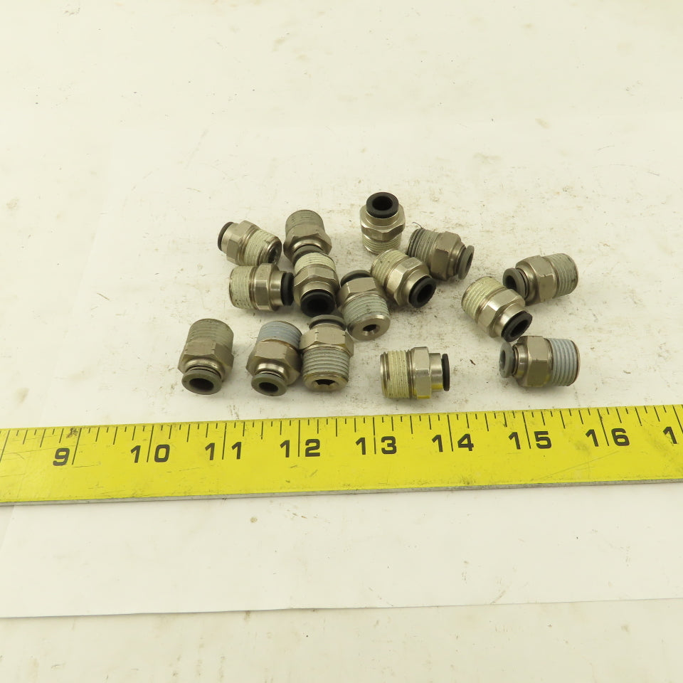 Push to Connect Straight Adapter 3/8" NPT To 5/16" OD Tube Lot of 15
