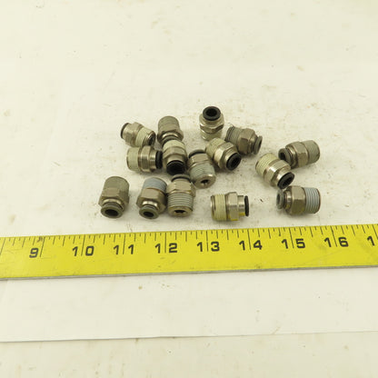 Push to Connect Straight Adapter 3/8" NPT To 5/16" OD Tube Lot of 15