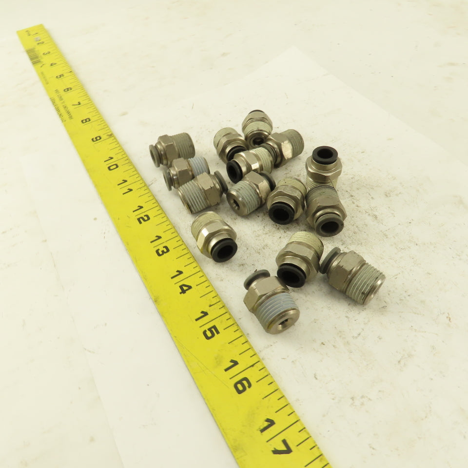 Push to Connect Straight Adapter 3/8" NPT To 5/16" OD Tube Lot of 15