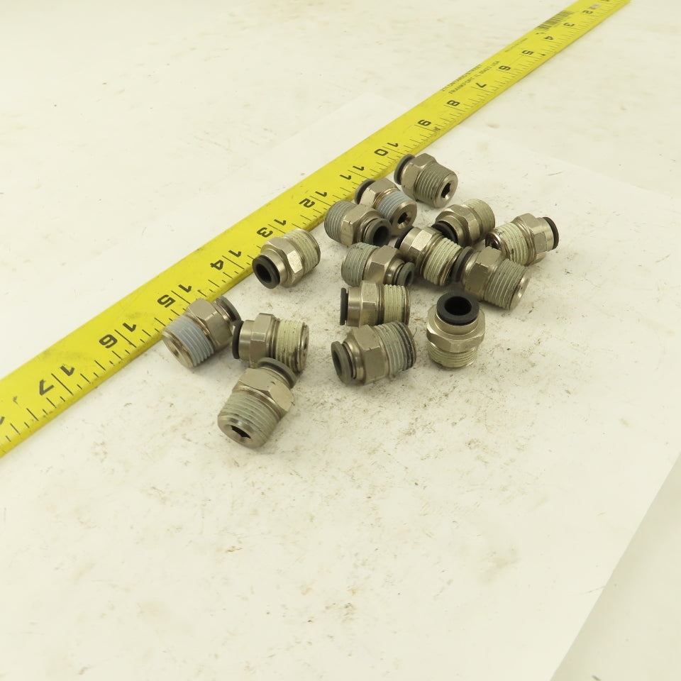Push to Connect Straight Adapter 3/8" NPT To 5/16" OD Tube Lot of 15