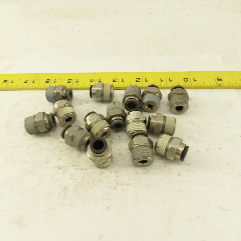 Push to Connect Straight Adapter 3/8" NPT To 5/16" OD Tube Lot of 15