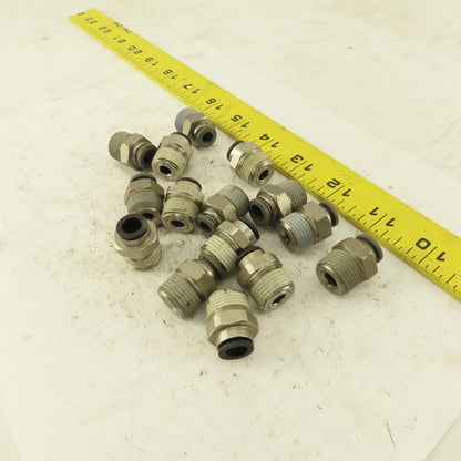 Push to Connect Straight Adapter 3/8" NPT To 5/16" OD Tube Lot of 15