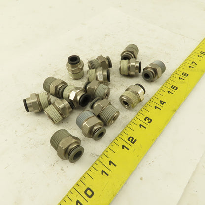 Push to Connect Straight Adapter 3/8" NPT To 5/16" OD Tube Lot of 15