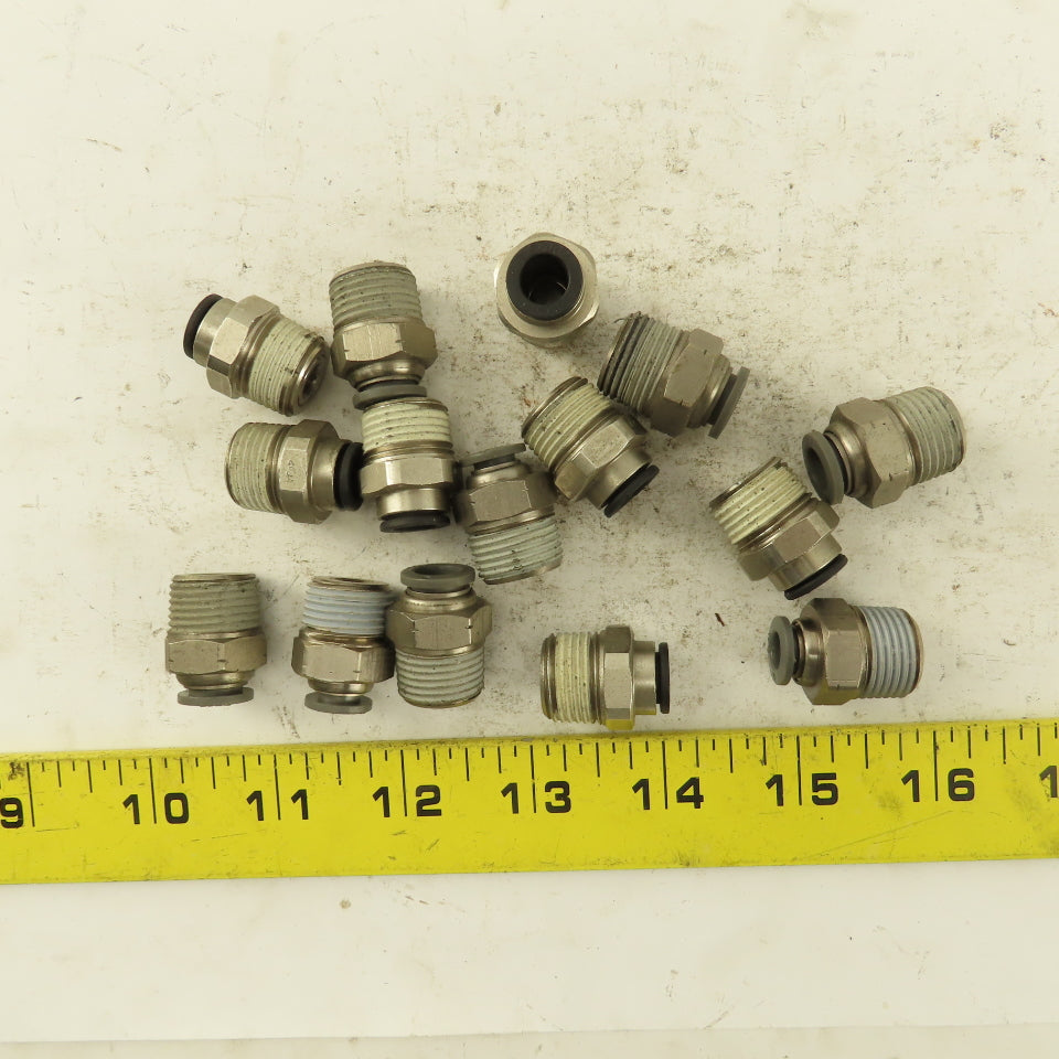 Push to Connect Straight Adapter 3/8" NPT To 5/16" OD Tube Lot of 15