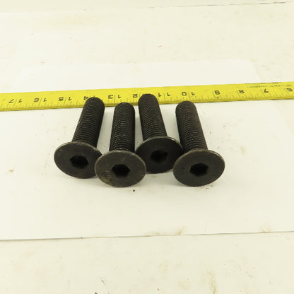 M20-2.5 x 80mm SHCS Gr. 10.9 Flat Head Socket Head Cap Screw Lot Of 4