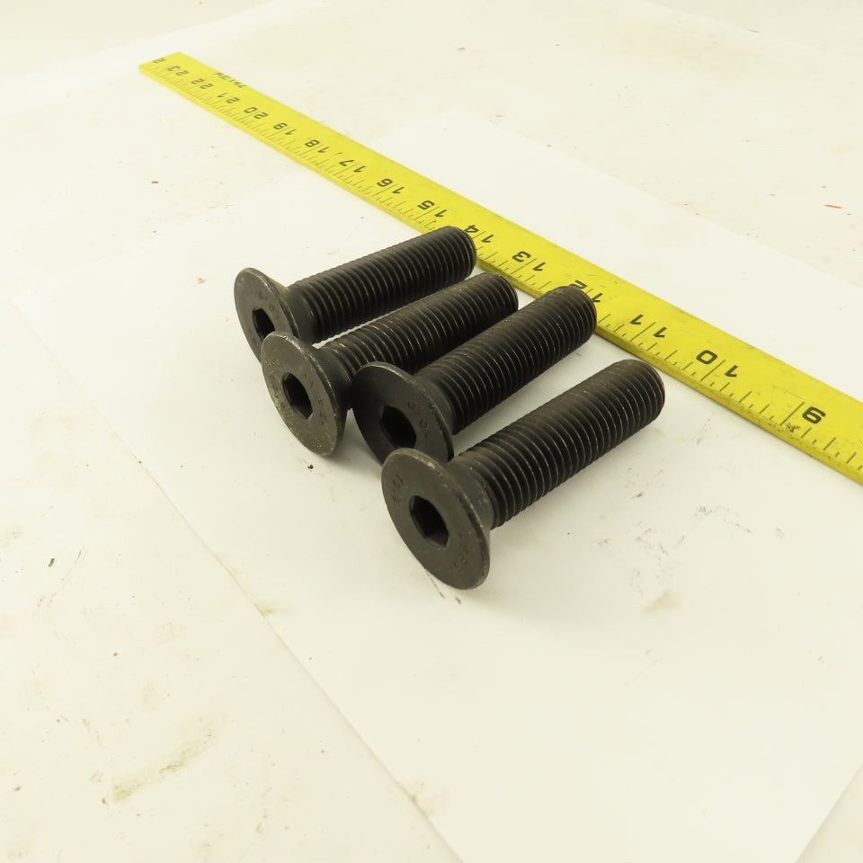 M20-2.5 x 80mm SHCS Gr. 10.9 Flat Head Socket Head Cap Screw Lot Of 4