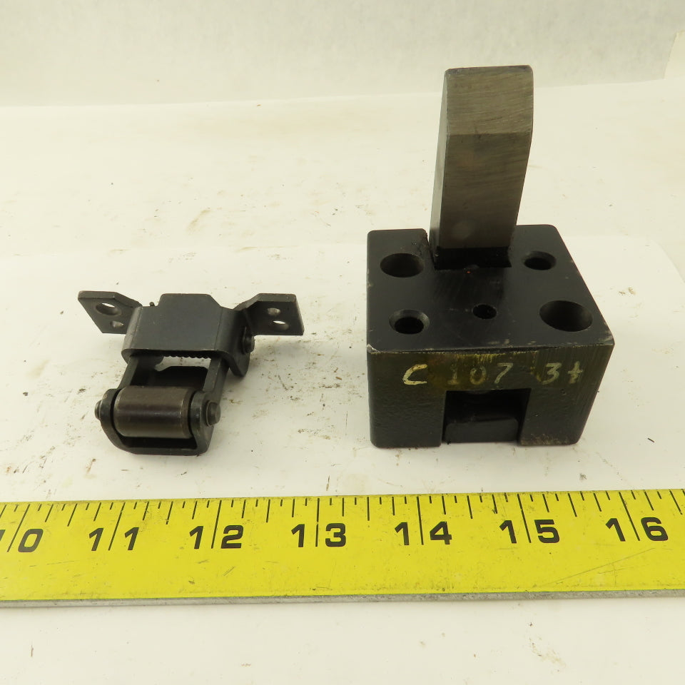 Danly IEM C1073-1/2 Punch Press Die Spring Loaded Stock Pusher Ejector Wedge Set