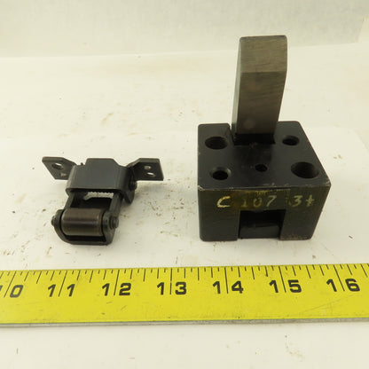 Danly IEM C1073-1/2 Punch Press Die Spring Loaded Stock Pusher Ejector Wedge Set