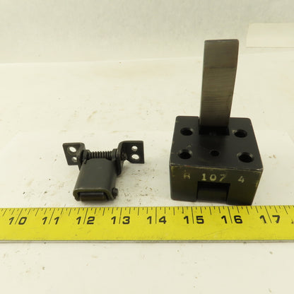 Danly IEM C107 4 Punch Press Die Spring Loaded Stock Pusher Ejector Wedge Set