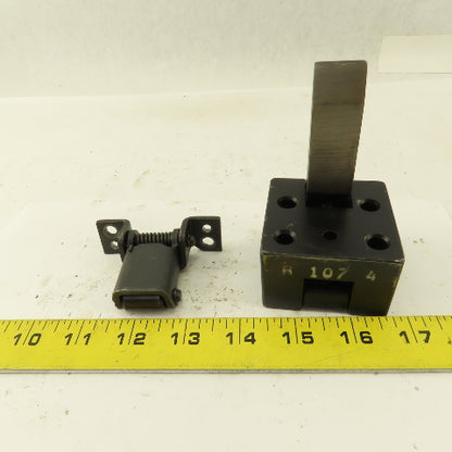 Danly IEM C107 4 Punch Press Die Spring Loaded Stock Pusher Ejector Wedge Set