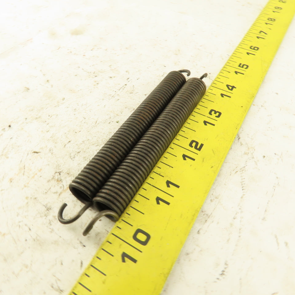 Extension Utility Spring 1/2" OD x 3/8" ID Wire 0.071" Dia. 4-7/16 OAL Lot Of 2