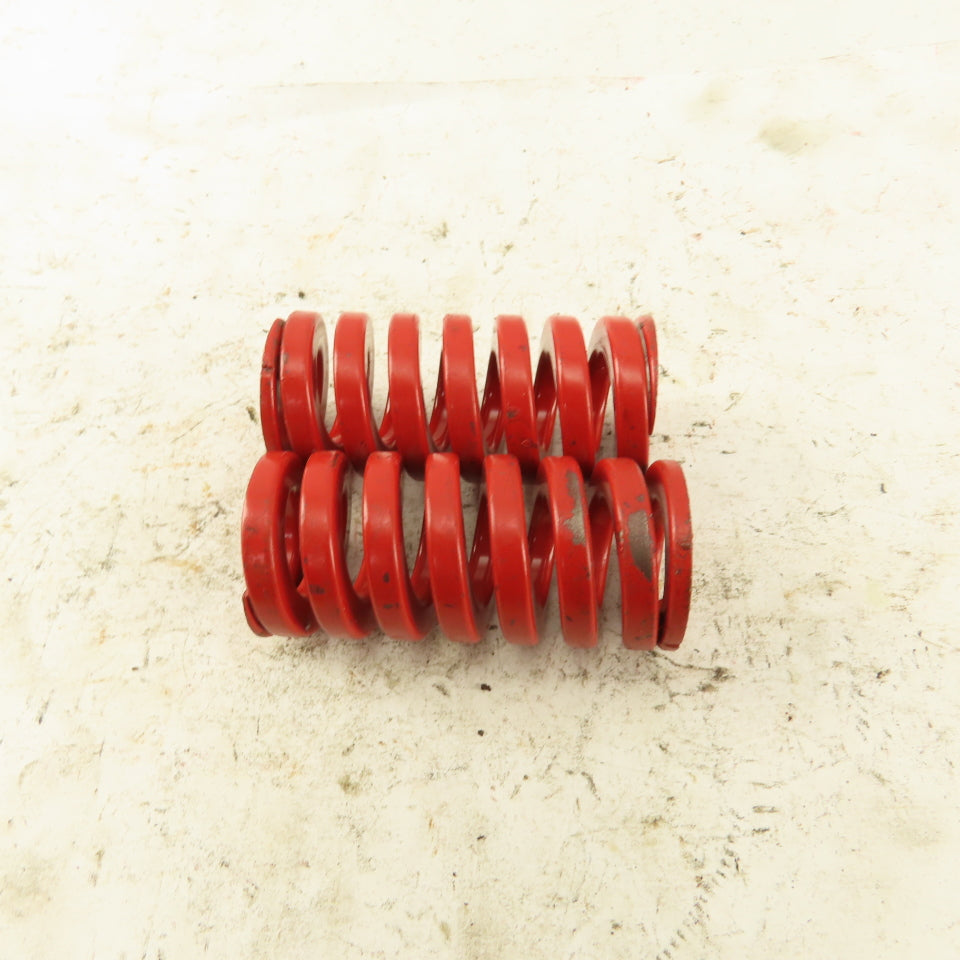RED Die Spring 1/2" ID x 1" OD 2" OAL Square Wire 0.165" Thick Lot Of 2