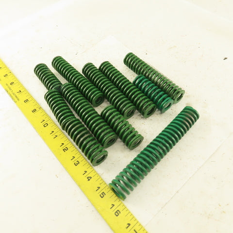 Misc. Die Spring GREEN 1/2" ID x 1" OD Different Lengths 6", 4-1/2" Lot Of 11
