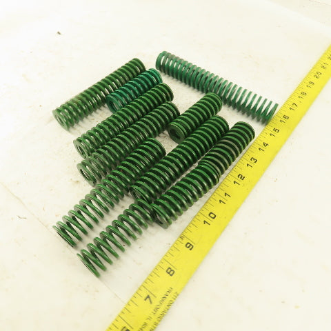 Misc. Die Spring GREEN 1/2" ID x 1" OD Different Lengths 6", 4-1/2" Lot Of 11