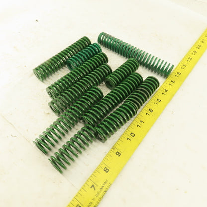 Misc. Die Spring GREEN 1/2" ID x 1" OD Different Lengths 6", 4-1/2" Lot Of 11