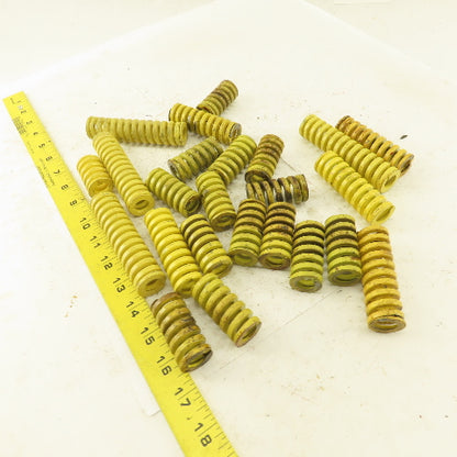 Misc. YELLOW Die Spring Length Assortment 1/2" OD x 1" OD 0.1820 Thick Lot Of 24
