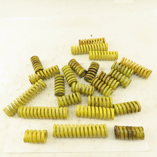 Misc. YELLOW Die Spring Length Assortment 1/2" OD x 1" OD 0.1820 Thick Lot Of 24