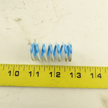White Blue Stripe Die Spring 1/2" ID x 1" OD Wire 0.1655" Thick Lot Of 15