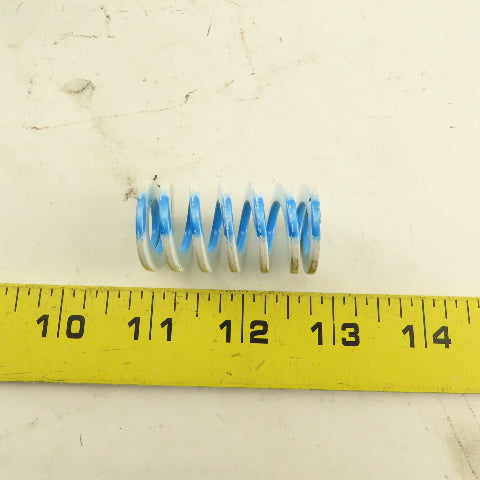 White Blue Stripe Die Spring 1/2" ID x 1" OD Wire 0.1655" Thick Lot Of 15