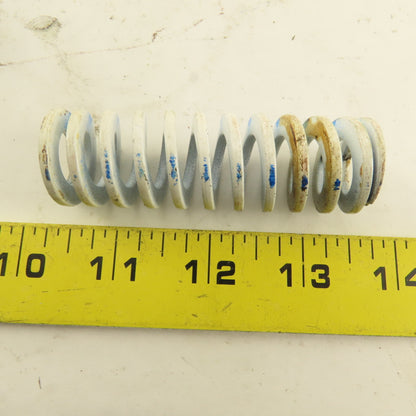 White Blue Stripe Die Spring 1/2" ID x 1" OD Wire 0.1655" Thick Lot Of 15