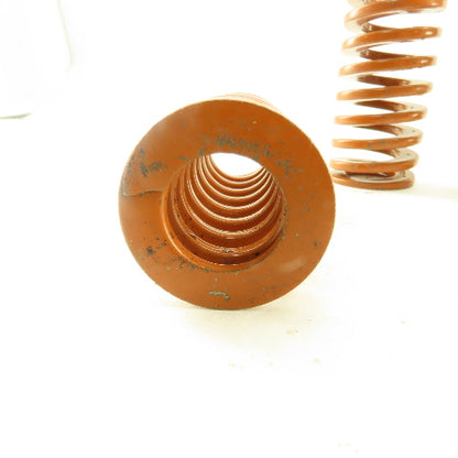 5/8" x 1-1/4" OD BROWN Die Spring 0.1295" Square Wire Lot Of 3