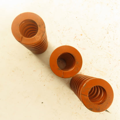 5/8" x 1-1/4" OD BROWN Die Spring 0.1295" Square Wire Lot Of 3