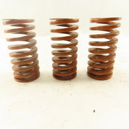 5/8" x 1-1/4" OD BROWN Die Spring 0.1295" Square Wire Lot Of 3