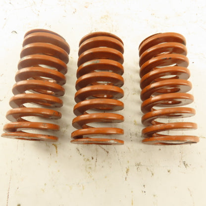 5/8" x 1-1/4" OD BROWN Die Spring 0.1295" Square Wire Lot Of 3