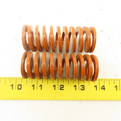 Brown Die Spring 5/8" ID x 1-1/4" OD .1250" Wire 3" Long Lot Of 2
