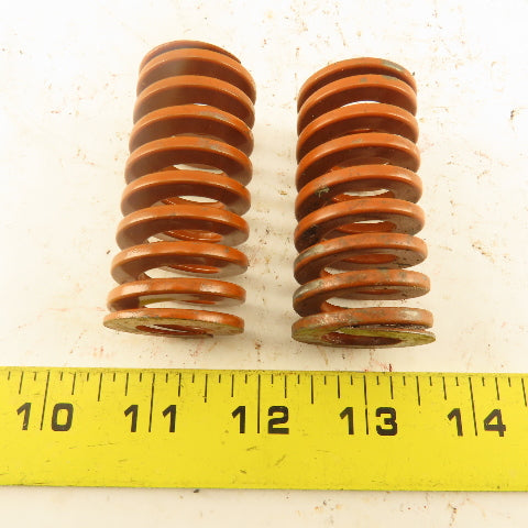Brown Die Spring 5/8" ID x 1-1/4" OD .1250" Wire 2-1/2" Long Lot Of 2