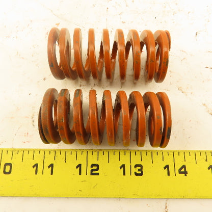 Brown Die Spring 5/8" ID x 1-1/4" OD .1250" Wire 2-1/2" Long Lot Of 2