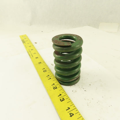 Green Die Spring 1" ID x 2" OD .3645" Round Wire 3" Long