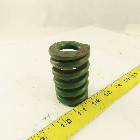 Green Die Spring 1" ID x 2" OD .3645" Round Wire 3" Long