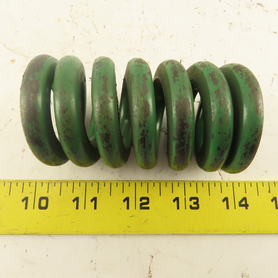 Green Die Spring 15/16" Rod x 2" OD .3675" Round Wire 3-1/2" Long