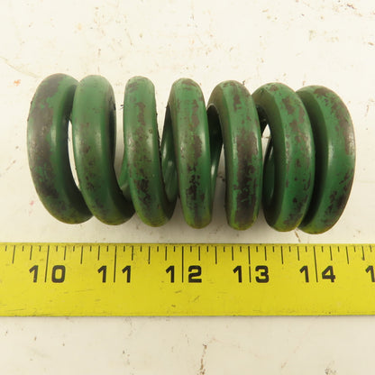 Green Die Spring 15/16" Rod x 2" OD .3675" Round Wire 3-1/2" Long