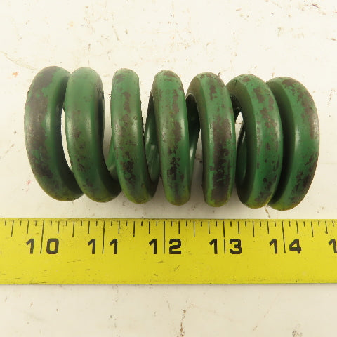 Green Die Spring 15/16" Rod x 2" OD .3675" Round Wire 3-1/2" Long