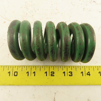 Green Die Spring 15/16" Rod x 2" OD .3675" Round Wire 3-1/2" Long