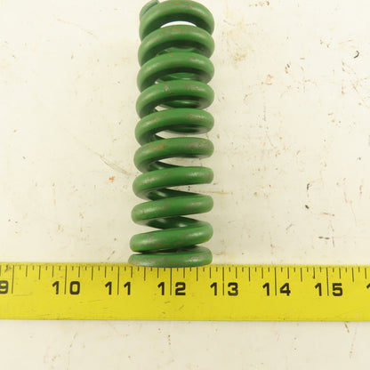 Green Die Spring 11/16" Rod x 1-1/2" OD .2900" Round Wire 4-1/2" Long