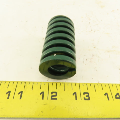 Green Black Stripe Die Spring 1/2" ID x 1-1/4" OD  2" Long