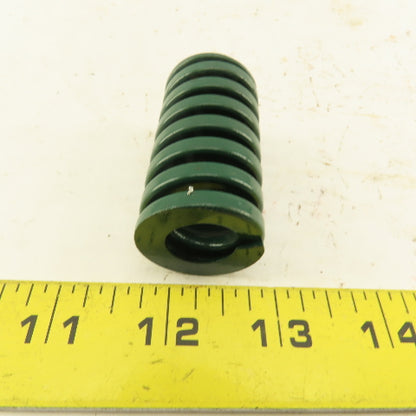 Green Black Stripe Die Spring 1/2" ID x 1-1/4" OD  2" Long