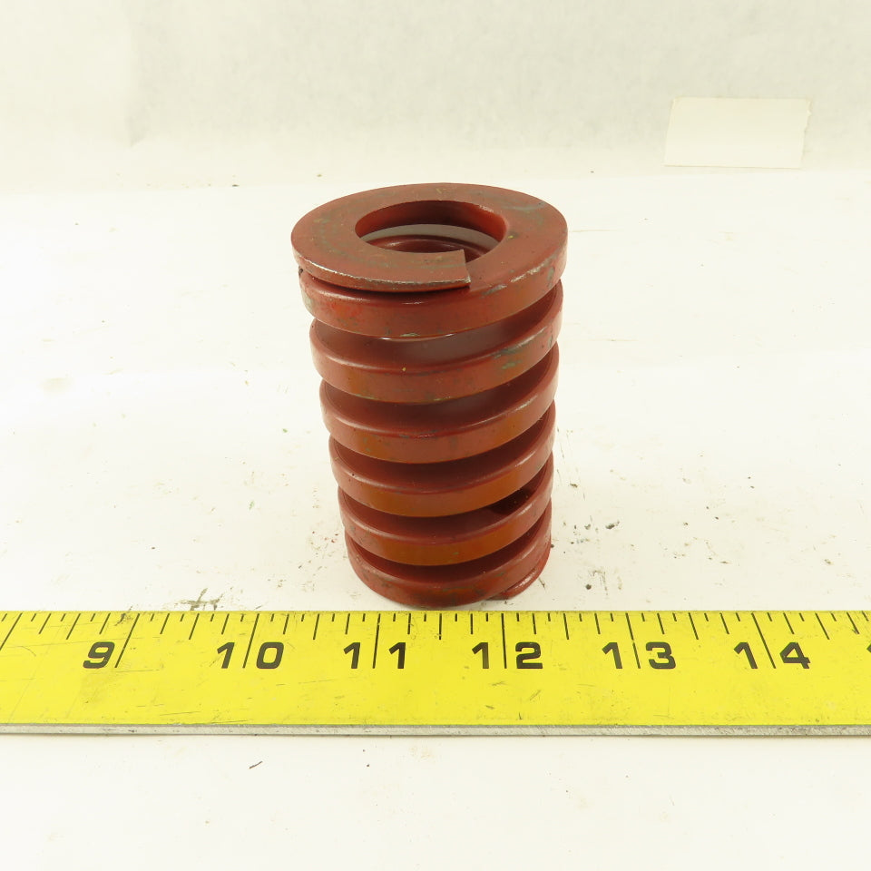 Red Die Spring 7/8" ID x 2" OD  0.300 Square Wire 3" Long
