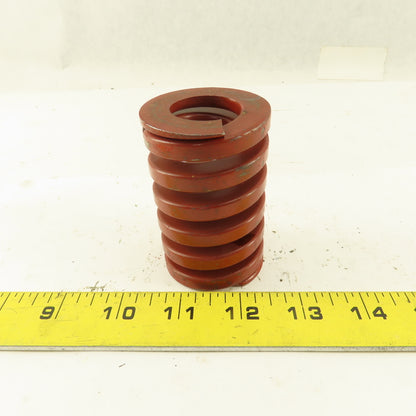 Red Die Spring 7/8" ID x 2" OD  0.300 Square Wire 3" Long