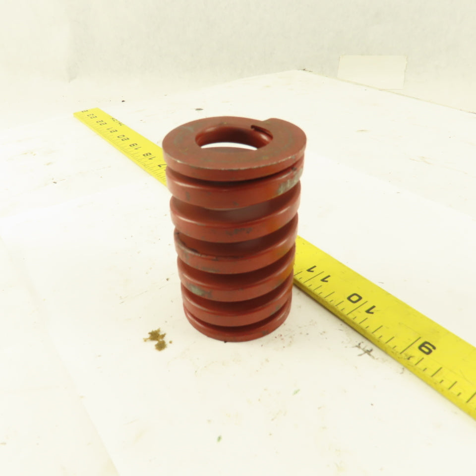 Red Die Spring 7/8" ID x 2" OD  0.300 Square Wire 3" Long
