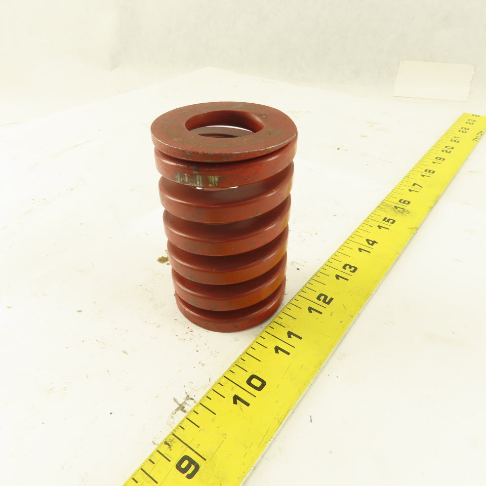 Red Die Spring 7/8" ID x 2" OD  0.300 Square Wire 3" Long