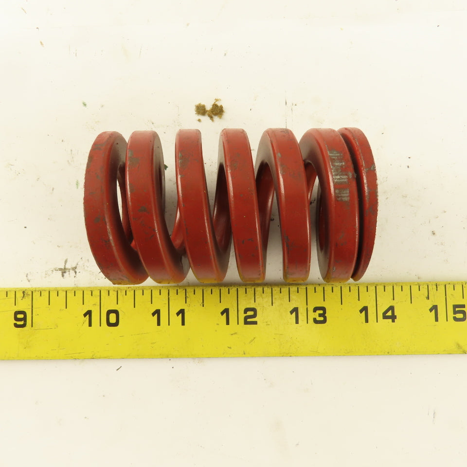 Red Die Spring 7/8" ID x 2" OD  0.300 Square Wire 3" Long